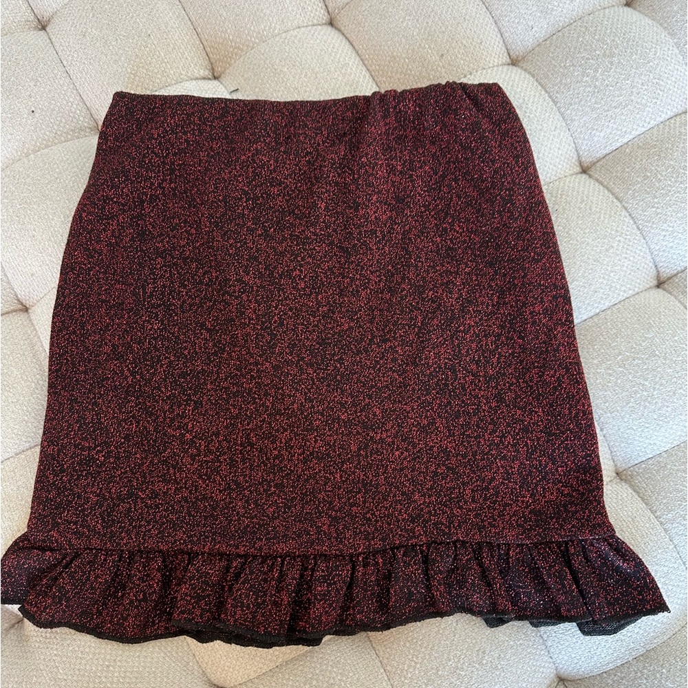 PRETTY LITTLE THING GLITTERY FLIPPY SKIRT
